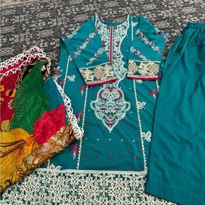 New 3 piece Indian Pakistani tradition dresses salwarkameez